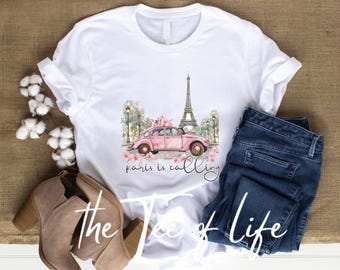 Paris T-Shirt, Paris Skyline Shirt, Paris Travel Shirt, France Shirt, Paris Vacation Shirt, Gift for Traveler, Eiffel Tower shirt