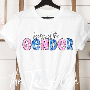 Keeper of the gender shirt, Gender reveal party shirts, Team Girl Team Boy announcement shirts, gender reveal family shirts, gender reveal t