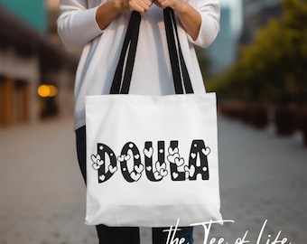 Doula tote bag, wife mom doula tote, labor delivery tote, Doula Gift, Thank you gift for Doula, Midwife Doula tote, Doula Life tote