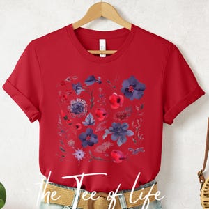 Wildflower Tshirt, Wild Flowers Shirt, Floral Tshirt, Flower Shirt, Gift for Women, Best Friend Gift Shirt, Nature Lover Shirt, Flower Shirt