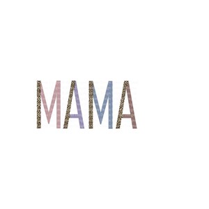 MAMA - ヒョウ柄ボヘミアン - 昇華画像 - 即時ダウンロード - PNG