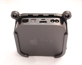 Soporte Vesa para Apple TV / Accesorio organizador para el hogar para Apple TV / Soporte de montaje para Apple TV / Soportes de pared para Apple TV / Soporte resistente de plástico PETG para Apple TV