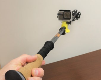 Soporte vertical para GoPro / Nuevo estilo de soporte vertical para bastones de esquí GoPro