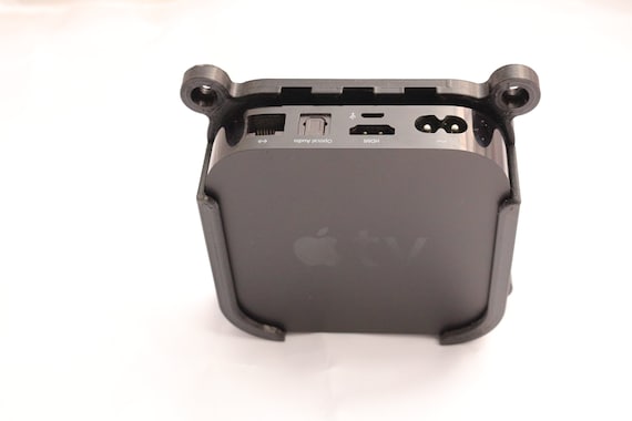 Apple TV Vesa Mount | Apple TV Organizer Home Accessory | Apple tv Mount Bracket | Apple tv Wall Mounts | Strong PETG Plastic Apple tv Mount