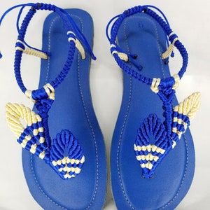 Macramé Leaves Design Sandals Women Summer Sandals Beach - Etsy