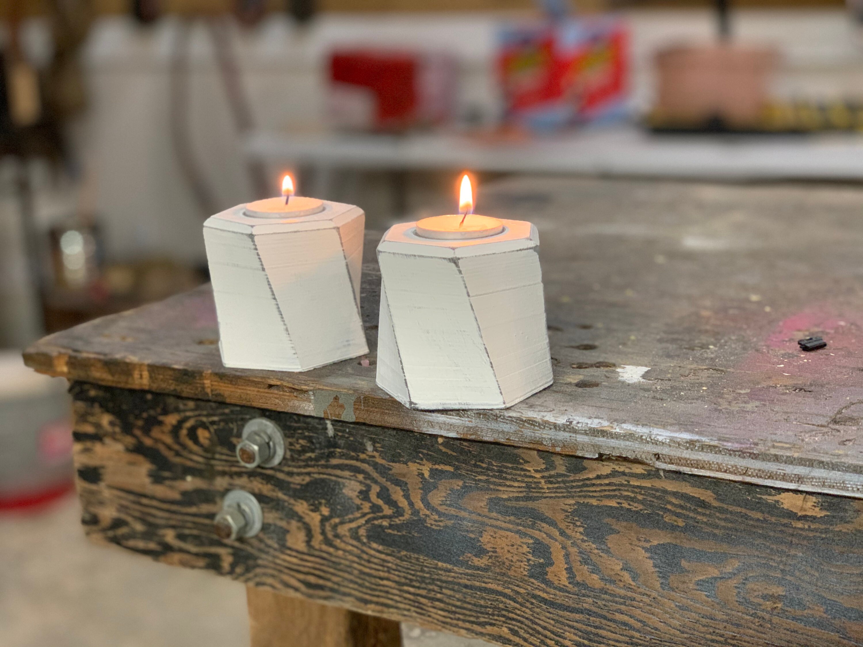 Helical Rustic Candle Holders Sets de 2 para velas Yummi Etsy