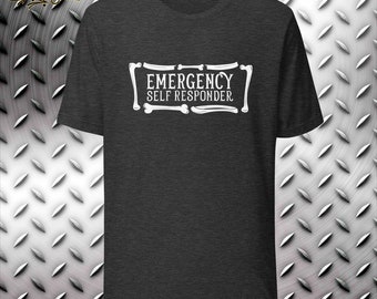 T-shirt med mental hälsa och medvetenhet om ben i akuta nödsituationer