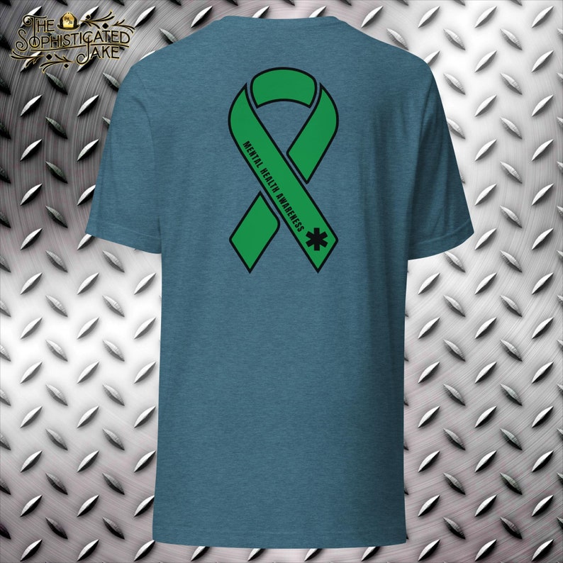 Star of Life EMS Mental Health Awareness Ribbon T-shirt - Etsy