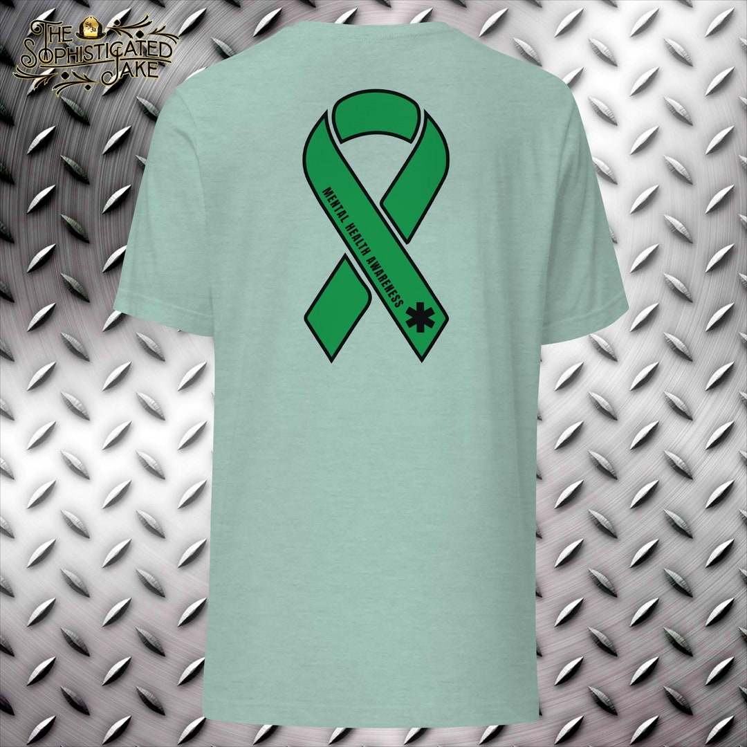 Star of Life EMS Mental Health Awareness Ribbon T-shirt - Etsy