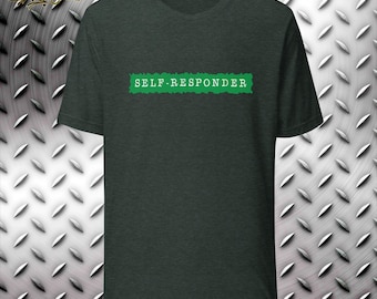T-shirt med medvetenhet om mental hälsa för självresponderare