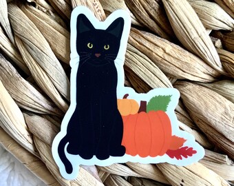 Halloween Stickers, Halloween Sticker, Cat Stickers, Halloween Vinyl Stickers, Pumpkin Sticker, Hydroflask Sticker, Waterproof Sticker