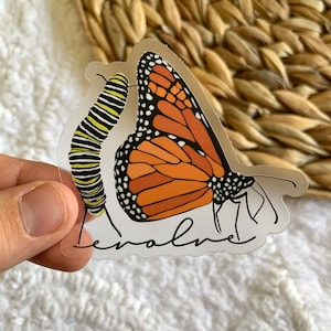 Butterfly Sticker, Monarch Butterfly Sticker, Butterfly Stickers, Waterproof Stickers, Waterbottle Stickers, Vinyl Stickers, Butterfly Decal