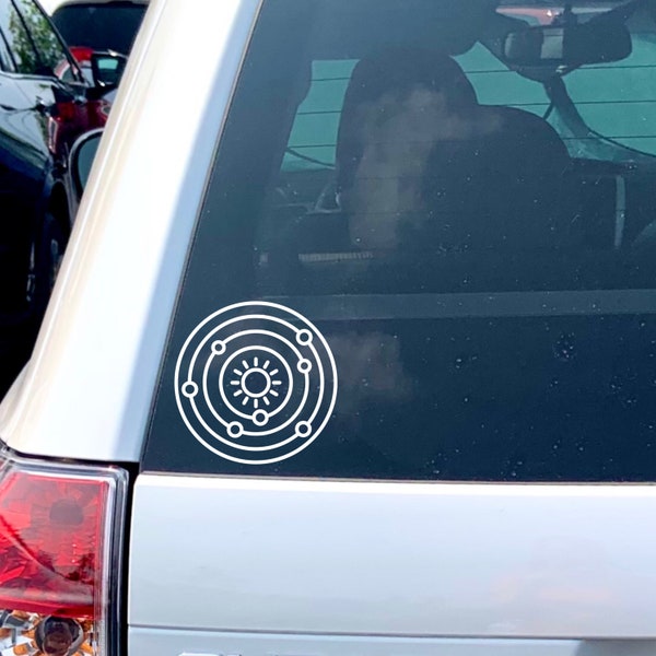 Car Decal Solar System Etsy