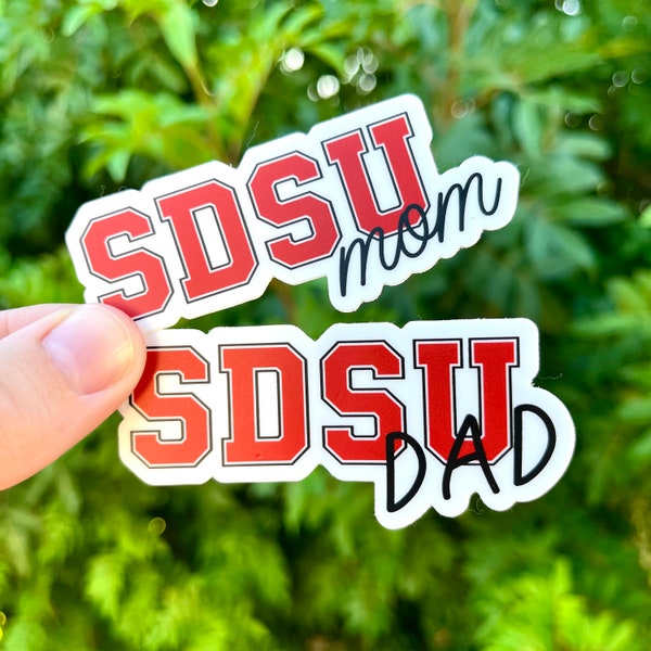 SDSU, SDSU Mom Sticker, sdsu Sticker, sdsu Alumni Sticker, sdsu Graduation, San Diego State, sdsu Car Sticker, San Diego State Sticker