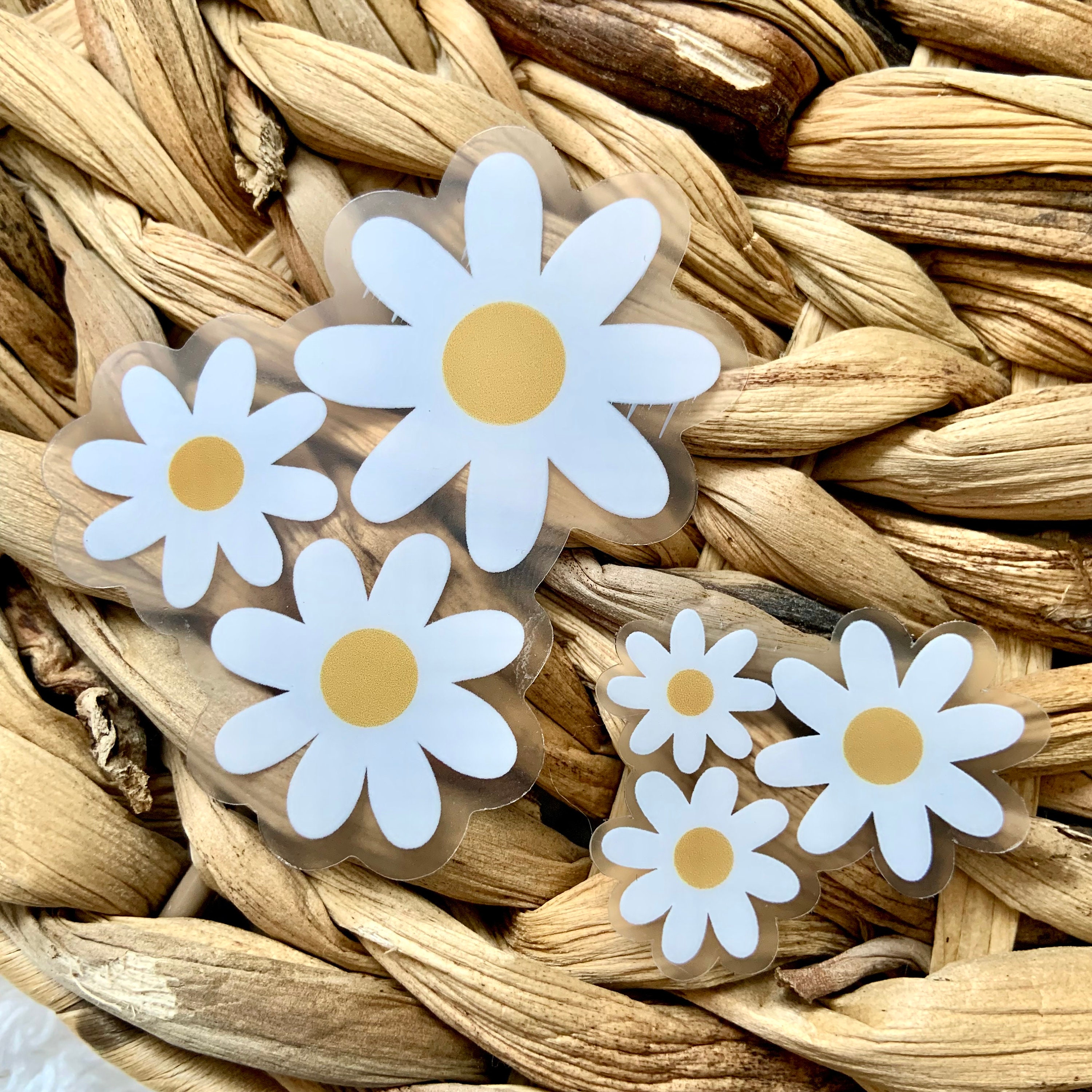 Glitter Daisy Flower Stickers - 35 Pieces – Country Croppers