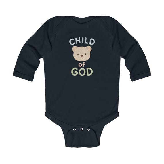 Infant Long Sleeve Baby Bodysuit Child of God