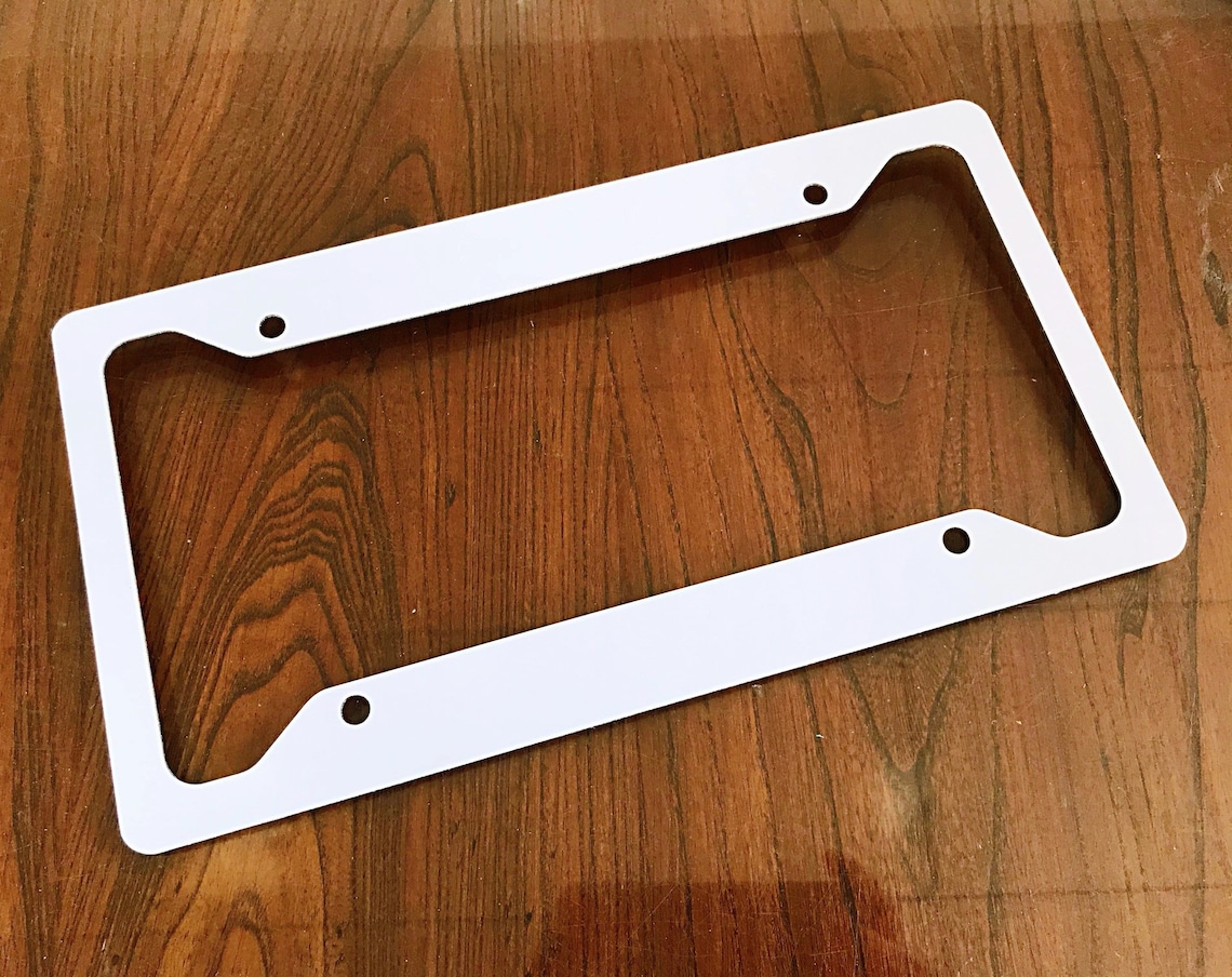Sublimation License Plate Frame Blank Etsy