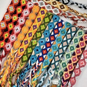 Handmade Diamond Flower Friendship Bracelets - Made in Canada