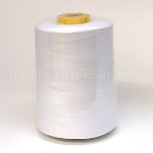 100% Polyester Tex 27 Sewing Thread 10,000 Yards - BLACK/WHITE 1 Case/50 Spools