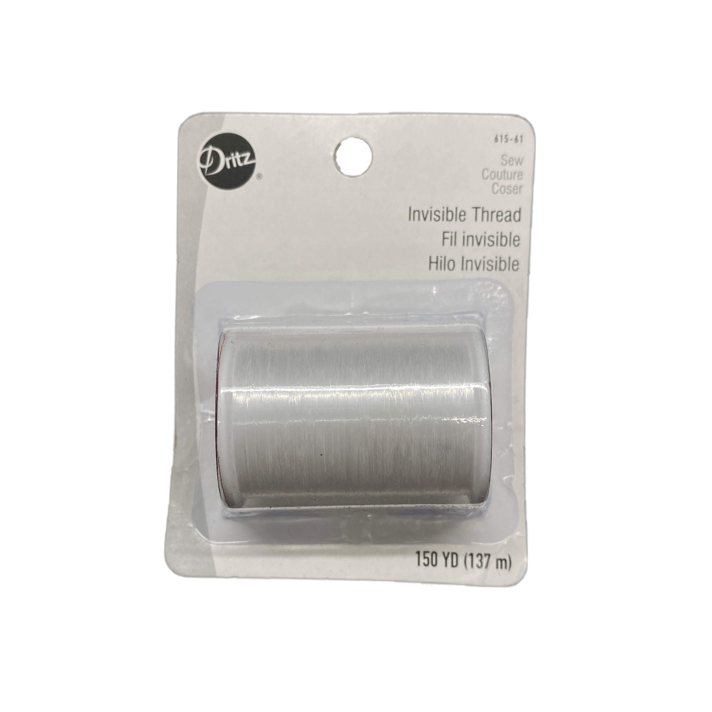 Invisible Thread for Sewing, 150 Yard on Spool, Dritz Invisible Thread, 