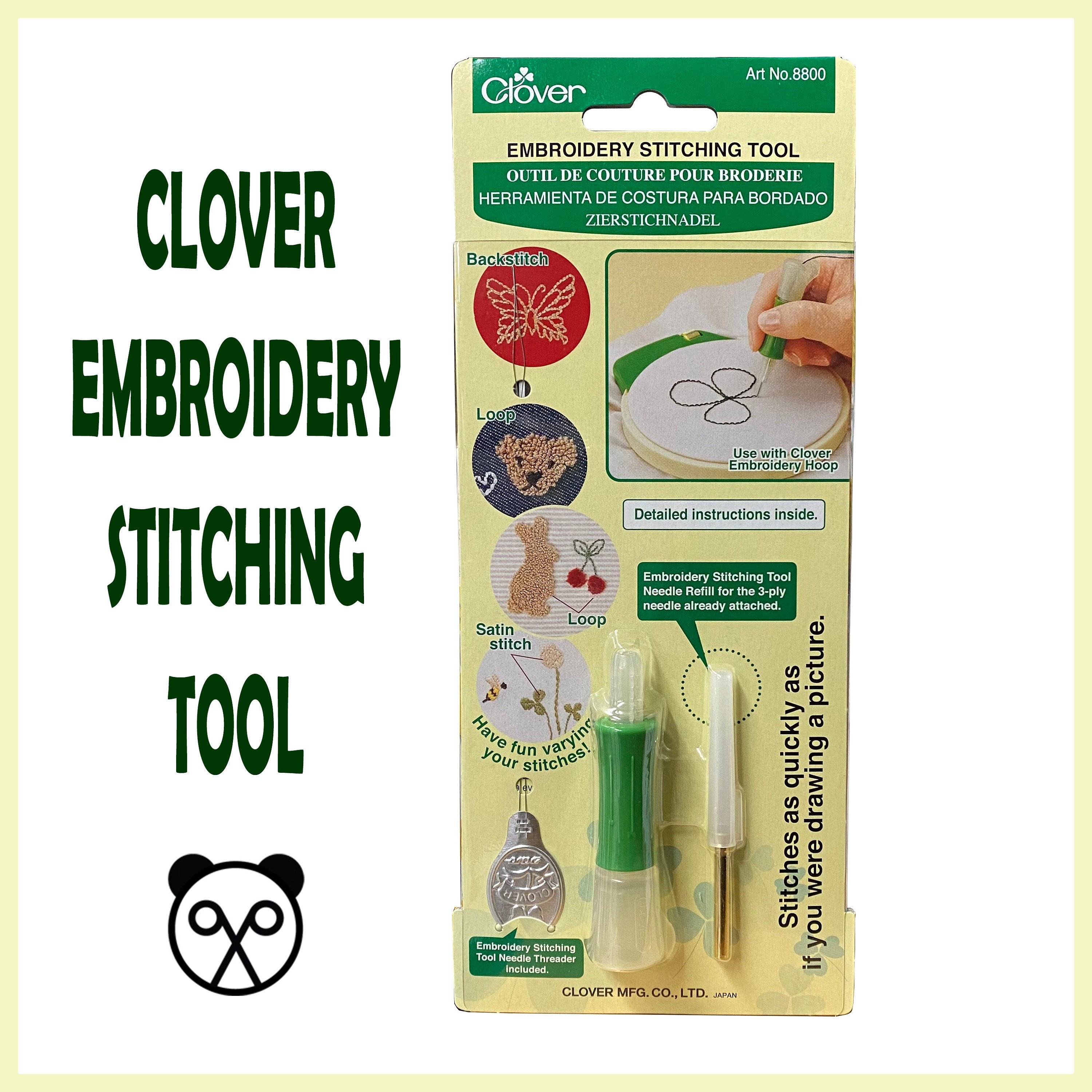 Clover Embroidery Stitching Tool Needle Refill-3-Ply
