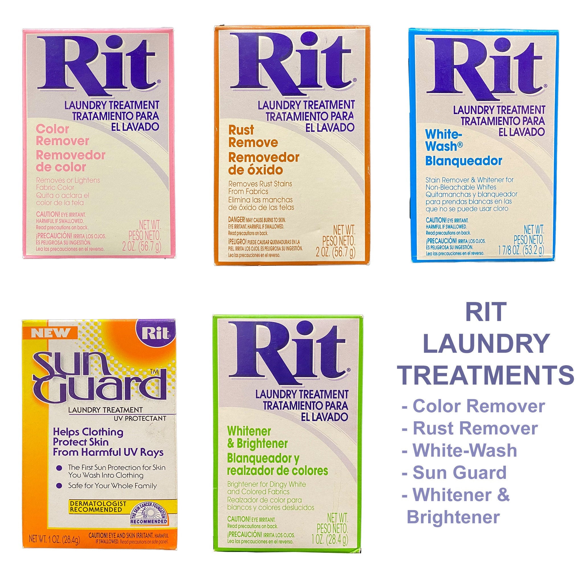 Rit Dye Powder Color & Rust Remover Great for Crafting DIY Works