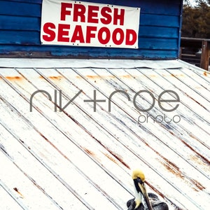 Pesce fresco - Shem Creek - Charleston, Carolina del Sud - Stampa digitale - Instant Download