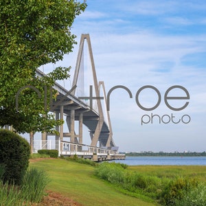 Samsung Frame TV Art - Ravenel Bridge  - Charleston, South Carolina - Instant Download
