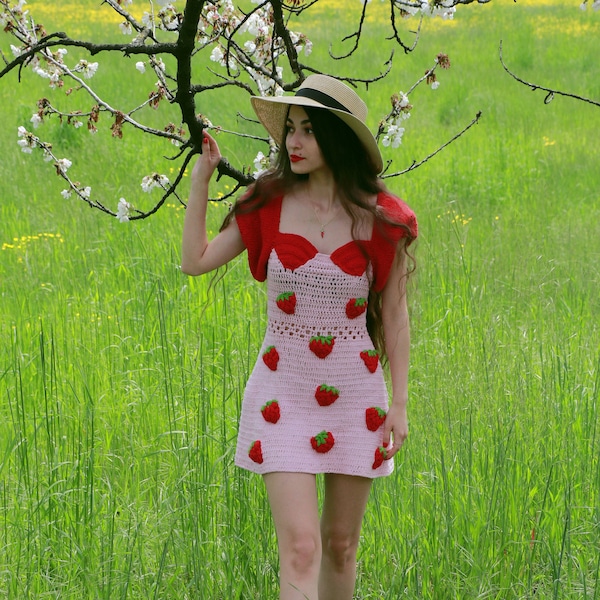 Strawberry Dress Women - Etsy