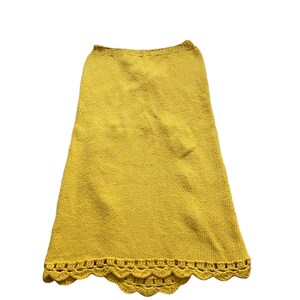 Daisy Skirt Knit Skirt Handmade Skirt Slit Skirt Gift for Women image 3