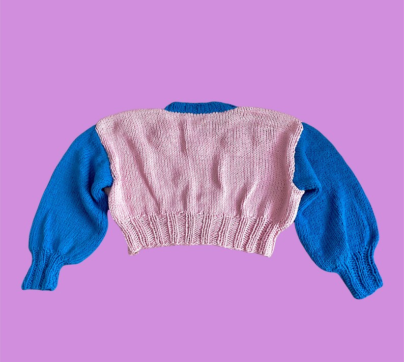 Fairytale Knit Sweater,Chunky Knit Sweater, Hand Knitted Sweater, Long Sleeve Sweater, Y2K Fashion, Aesthetic Knit Sweater image 6