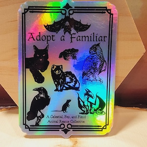 Adote um adesivo holográfico familiar: D&D, presente de RPG de mesa