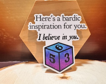 Bardic Inspiration D&D Vinyl Sticker - Dungeons and Dragons TTRPG Gift