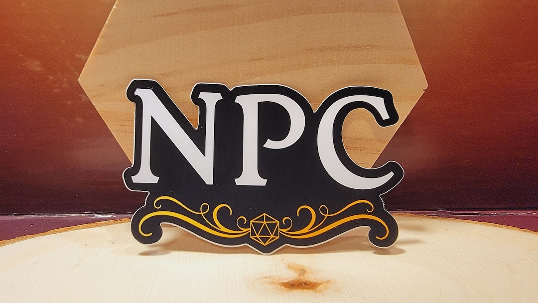 NPC Vinyl Sticker: Dungeons and Dragons, Pathfinder RPG - Etsy