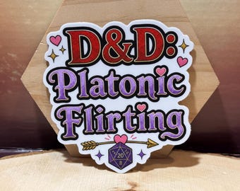 D&Dビニールステッカー：プラトニックなイチャイチャ、D&D防水ステッカー