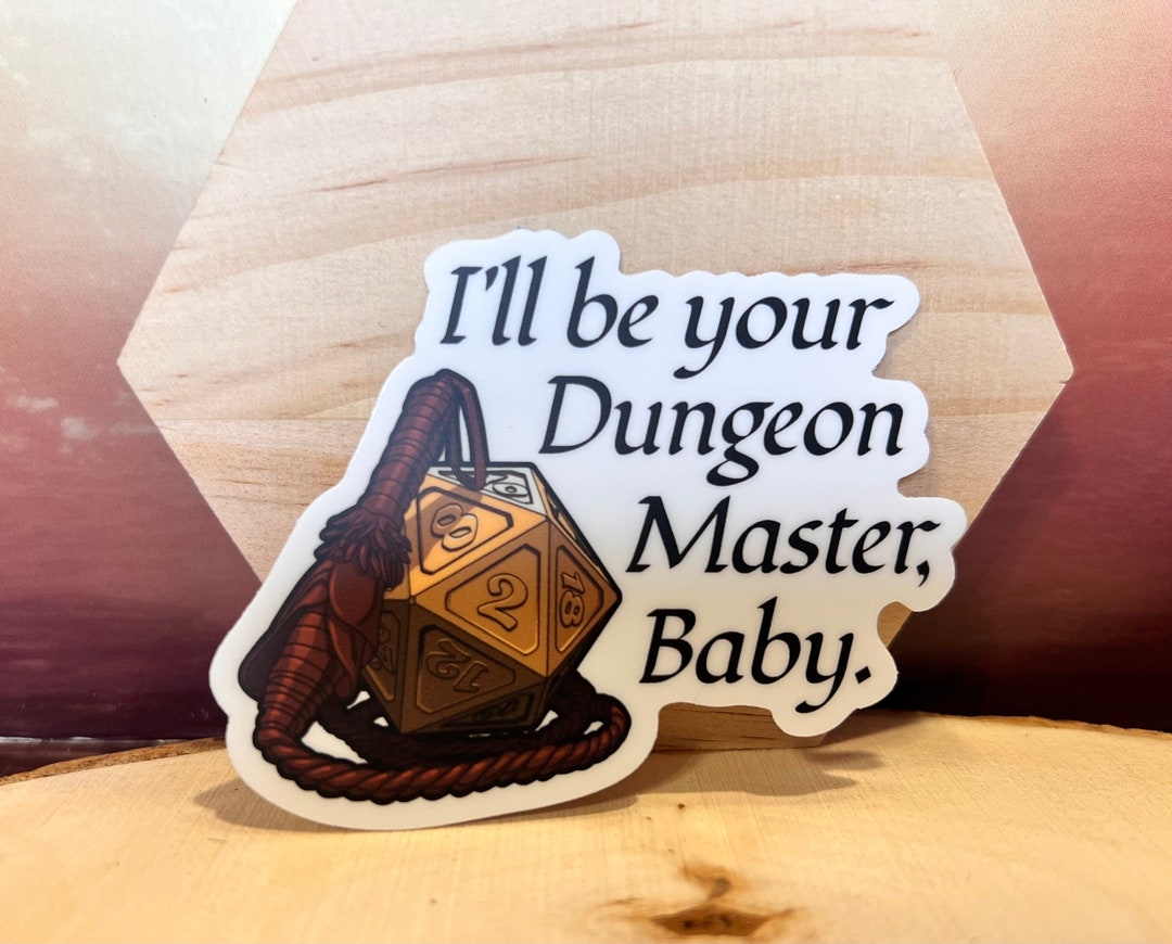 Dungeon Master Vinyl Sticker: D&D Water Bottle Decal - Etsy