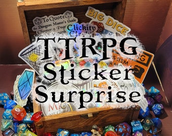 TTRPG Sticker Surprise Mystery D&D Vinyl Stickers Plus Cadeau