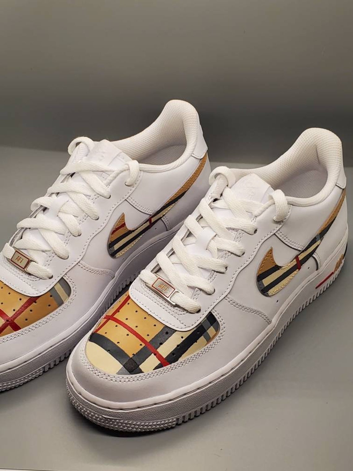 air force 1 with burberry tick