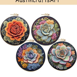 Cactus Embroidery Kit: Beginner Needlework, DIY Home Decor