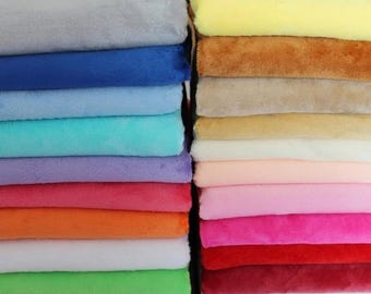 Glatter Minky-Stoff, Kuschelstoff, weiche Babydecken, Rückseite von Plüschpuppen-Spielzeugquilts zum Nähen