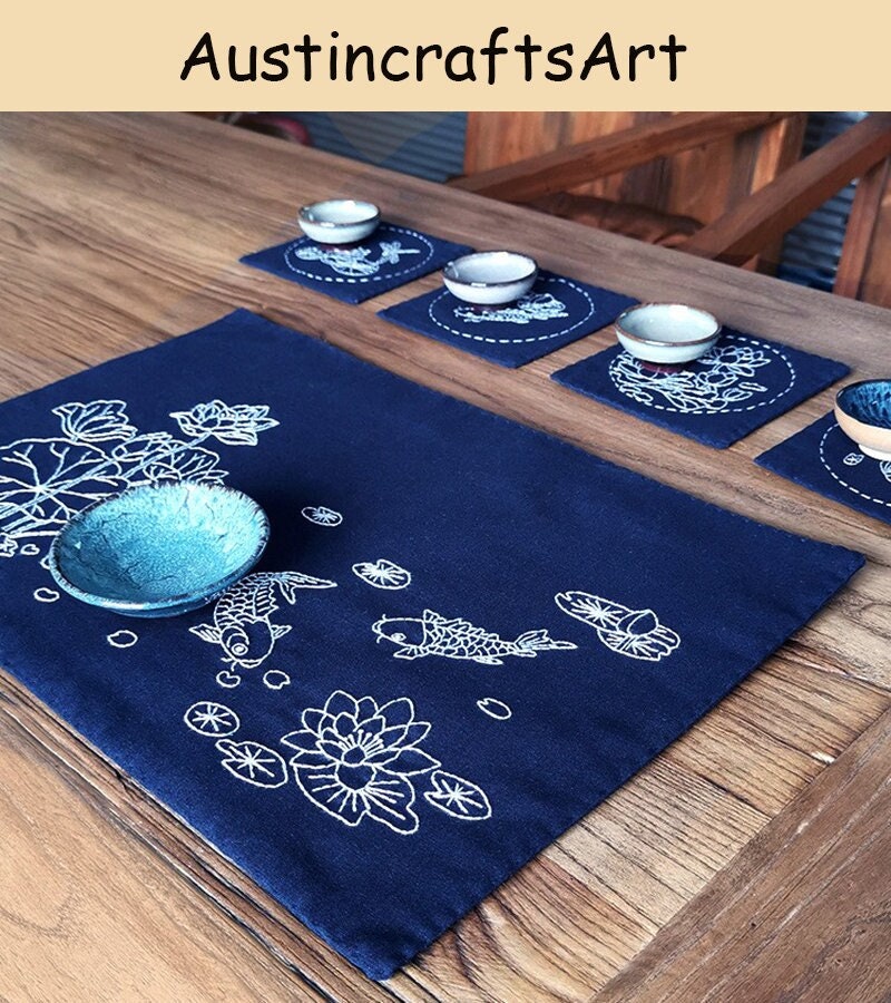 Embroidery Coaster Kits, Hand Embroidery Coaster Kit, 5PCS DIY Flowers Coaster Embroidered Set, DIY Embroidery Kits For Beginners, DIY Gifts