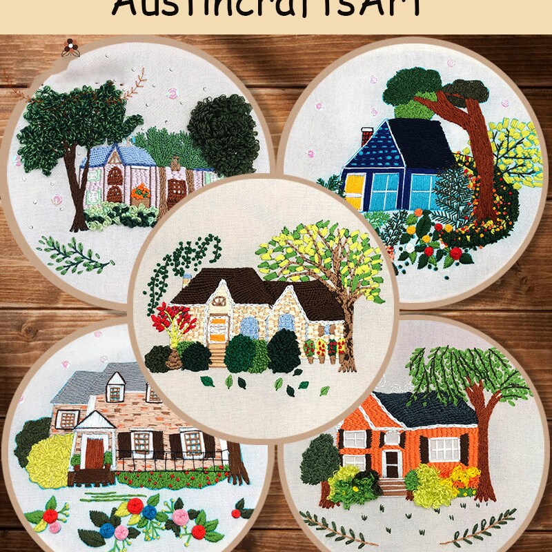 House Embroidery - Etsy