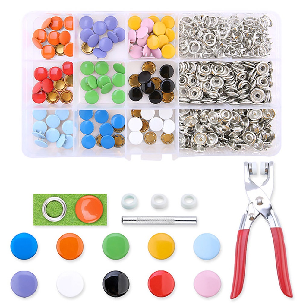Metal Prong Snap Button Grommets Fasteners Kit 200pcs 9.5mm Etsy