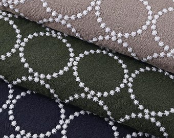 Baumwolle Leinen Stickerei Stoff Schüttgut, Musselin Stoff Komfortable Nähen Kleid Tuch