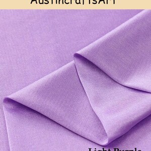Spandex Jersey Knit Fabric By Yard,Soft Linning Blend Fabric,Sportswear Skirts Apparel Sewing Light Purple