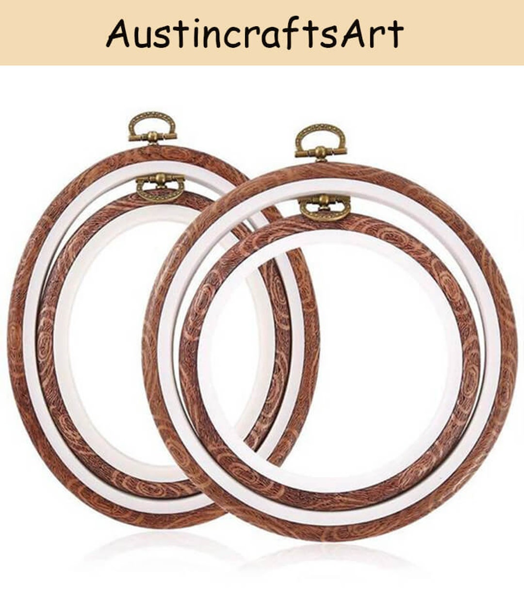 Faux Wood Embroidery Hoop, Imitation Wood Embroidery Hoop for Handcraft