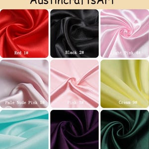 Shiny Bridal Satin Fabric, Silky Charmeuse by Yard, Wedding Gown, Dress Sewing, 88 Colors image 6