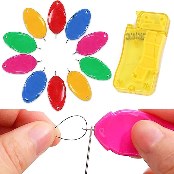 10pcs Needle Threaders Cross Stitch Wire Punch Insertion Sewing Handwork Kit Set