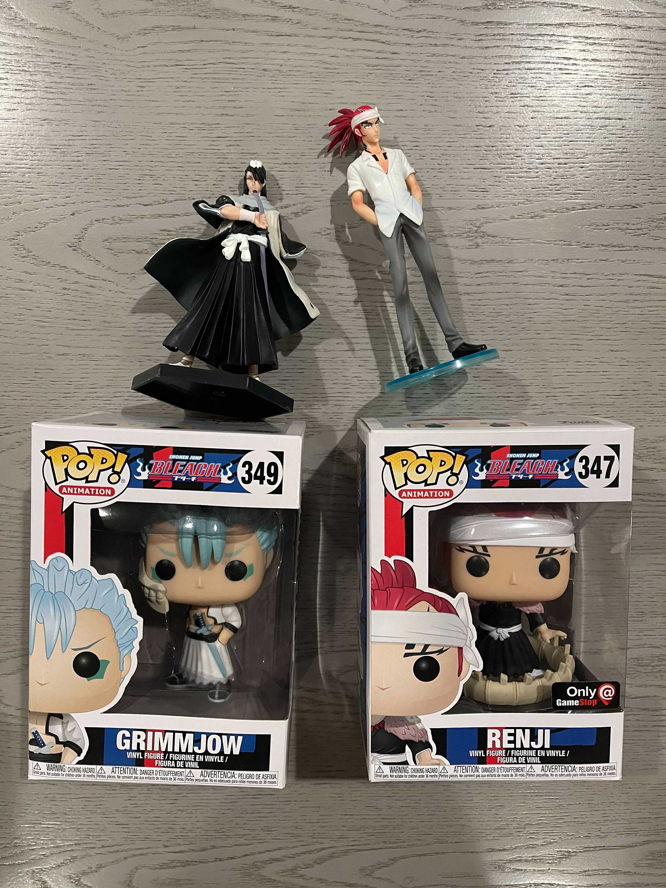 Bleach Anime Action Figure Funko Pop Bundle renji Grimmjow
