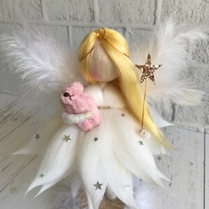 Christmas Gift, Christmas Angel, Felt angel, Baby shower gift, Nursery Room Decor